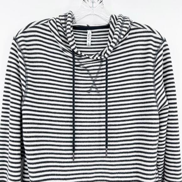 Z Supply Striped Pullover Hoodie Sweatshirt Cozy Soft Pocket Evereve Womens S - Picture 4 of 12